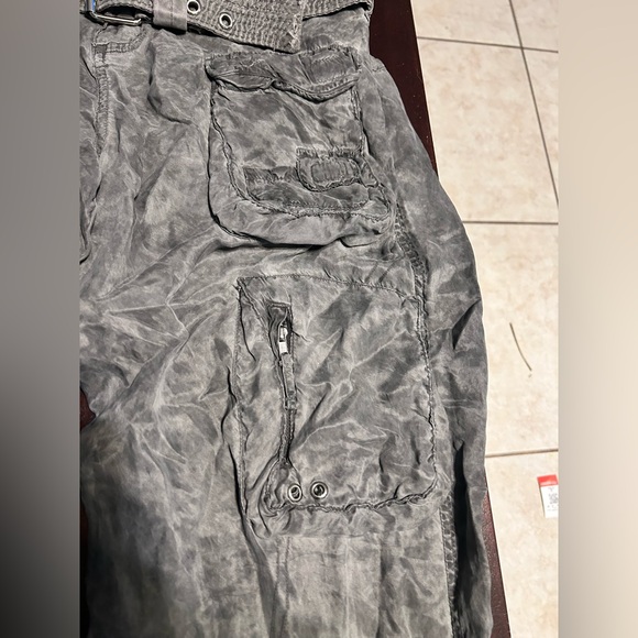 Johnny Was Pete & Greta  Stylish Women's Gray Cargo Pants - Picture 3 of 10